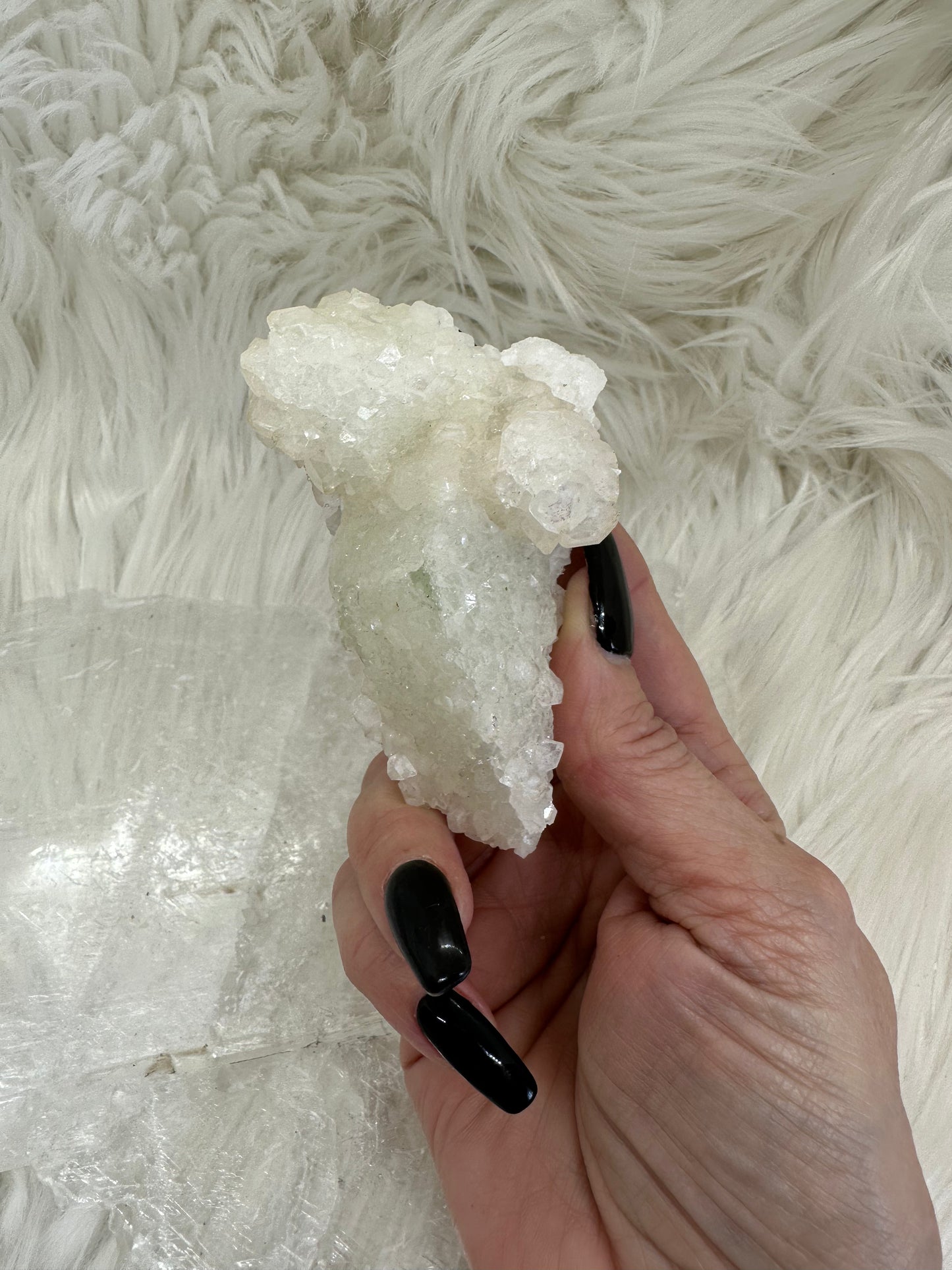 Apophyllite on Datolite