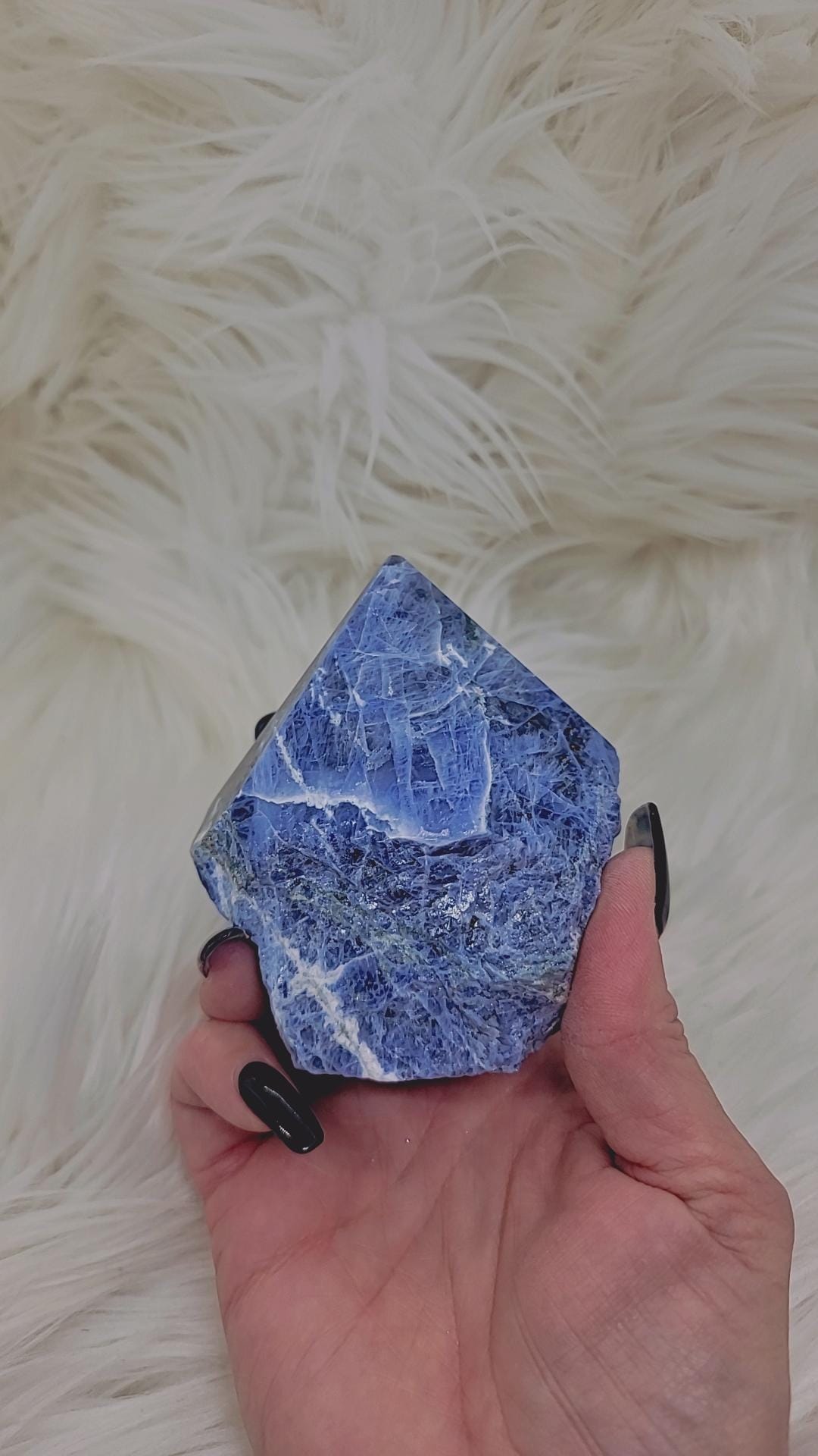 Sodalite Polished Rough Point