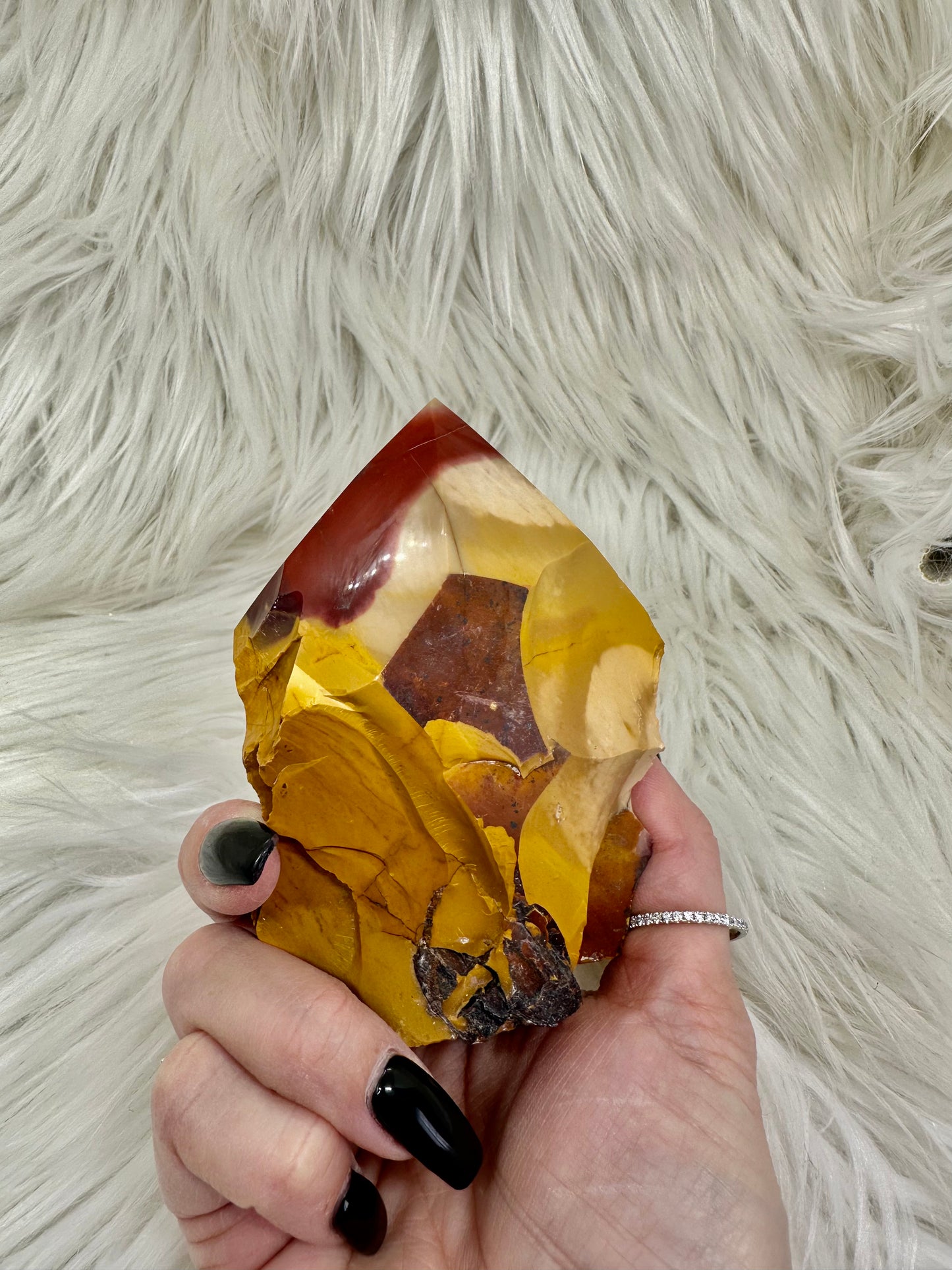 Mookaite Polished Rough Point