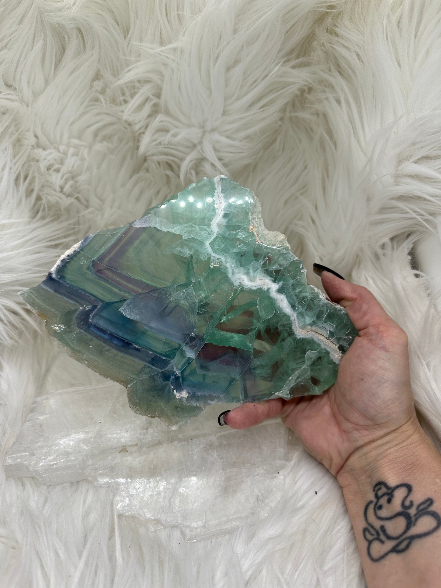 Rainbow Fluorite Slab