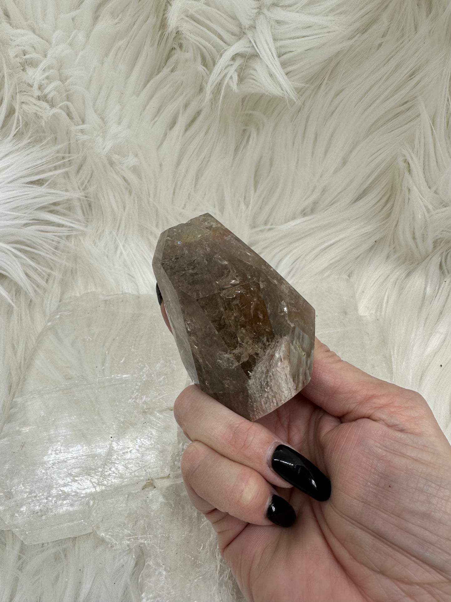 Quartz Freeform with inclusions