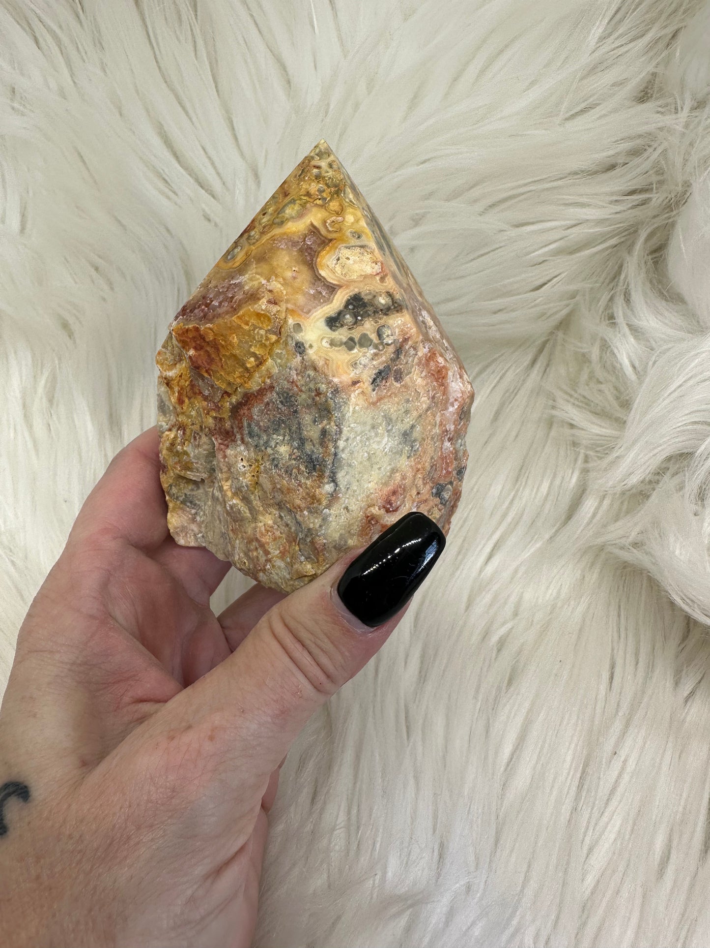 Crazy Lace Agate Polished Rough Point