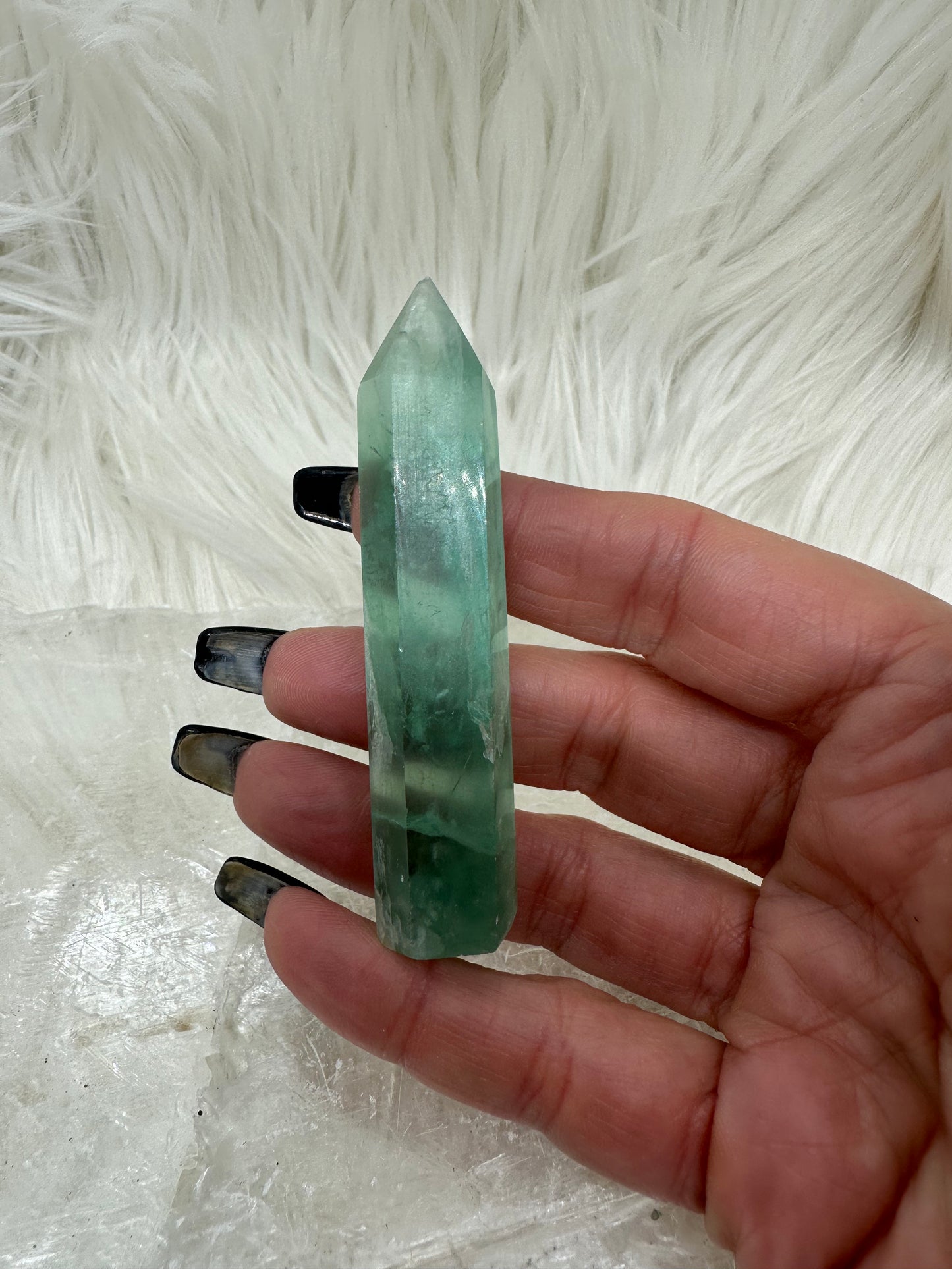 Green Fluorite Point