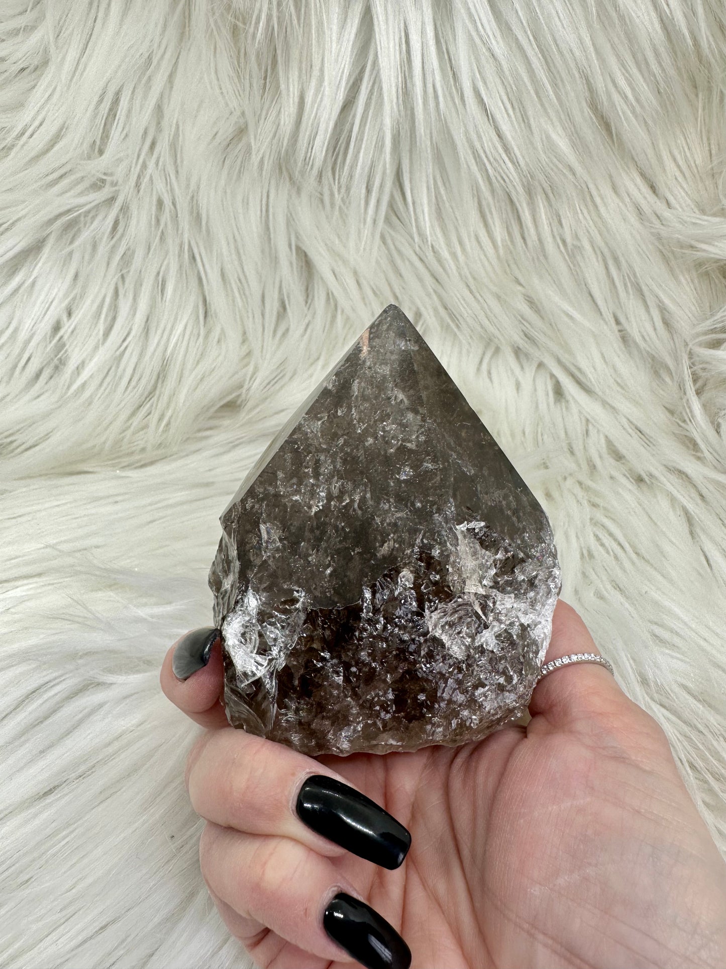 Smoky Quartz Polished Rough Point