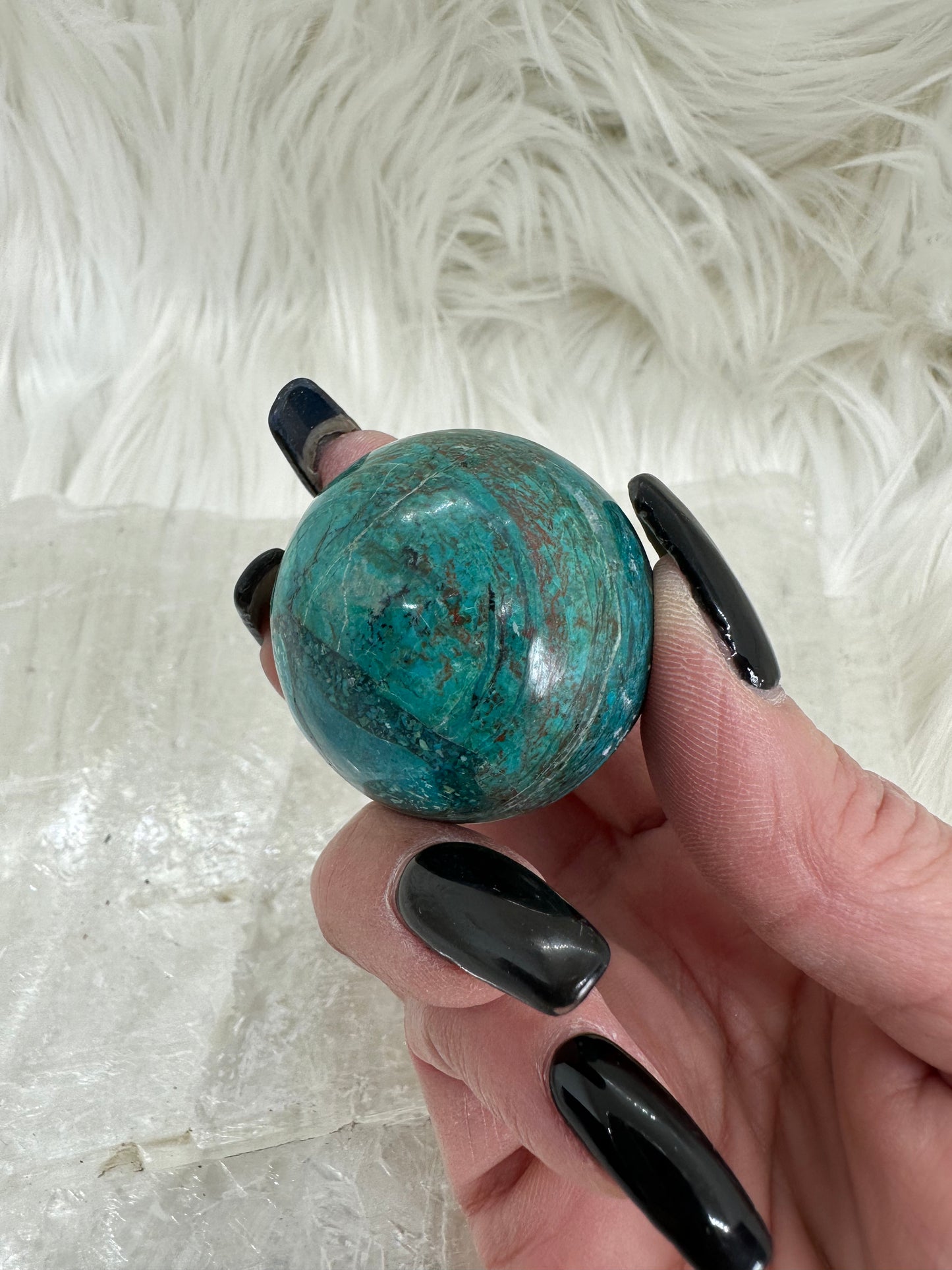 Chrysocolla Sphere