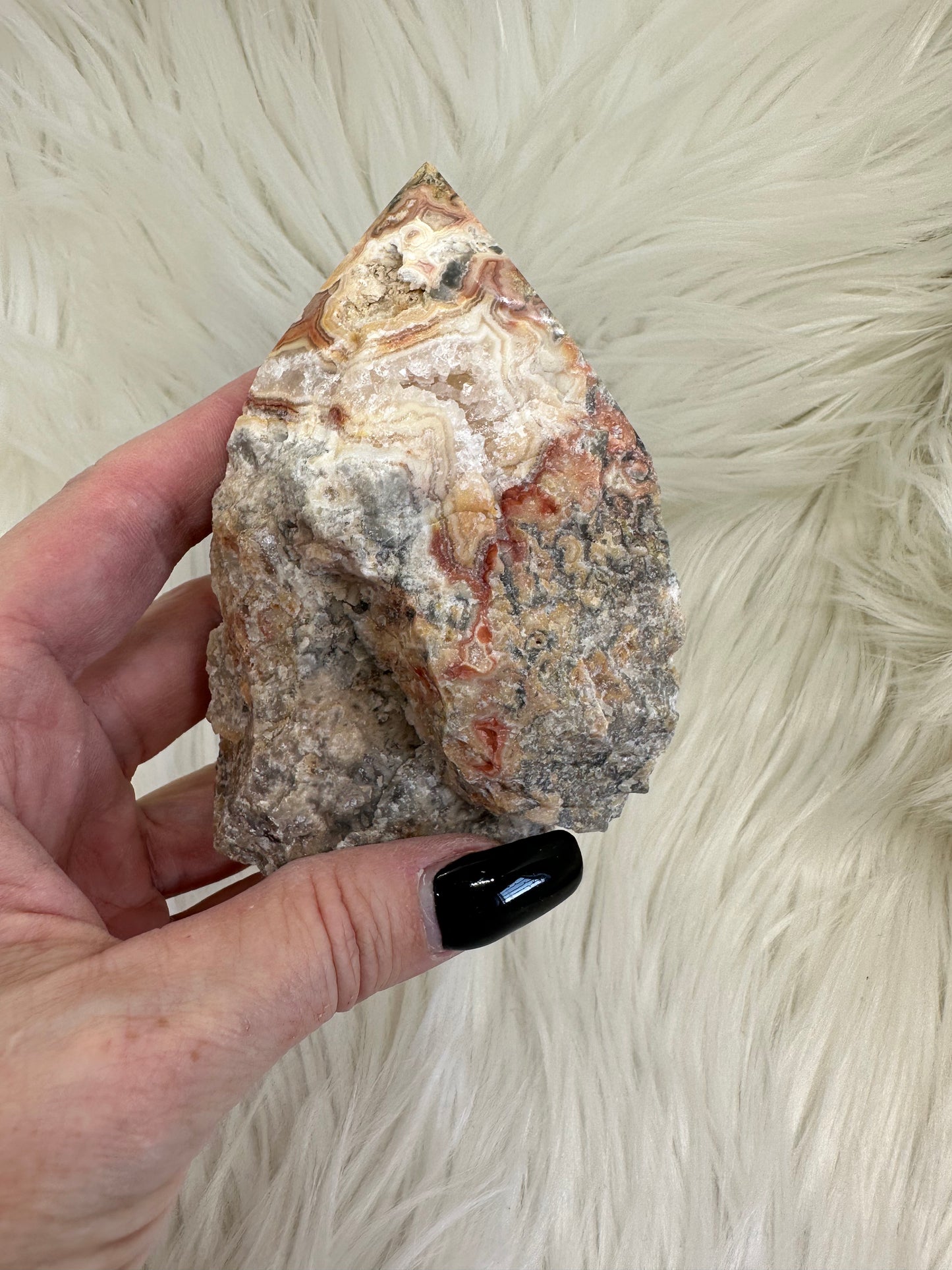 Crazy Lace Agate Polished Rough Point