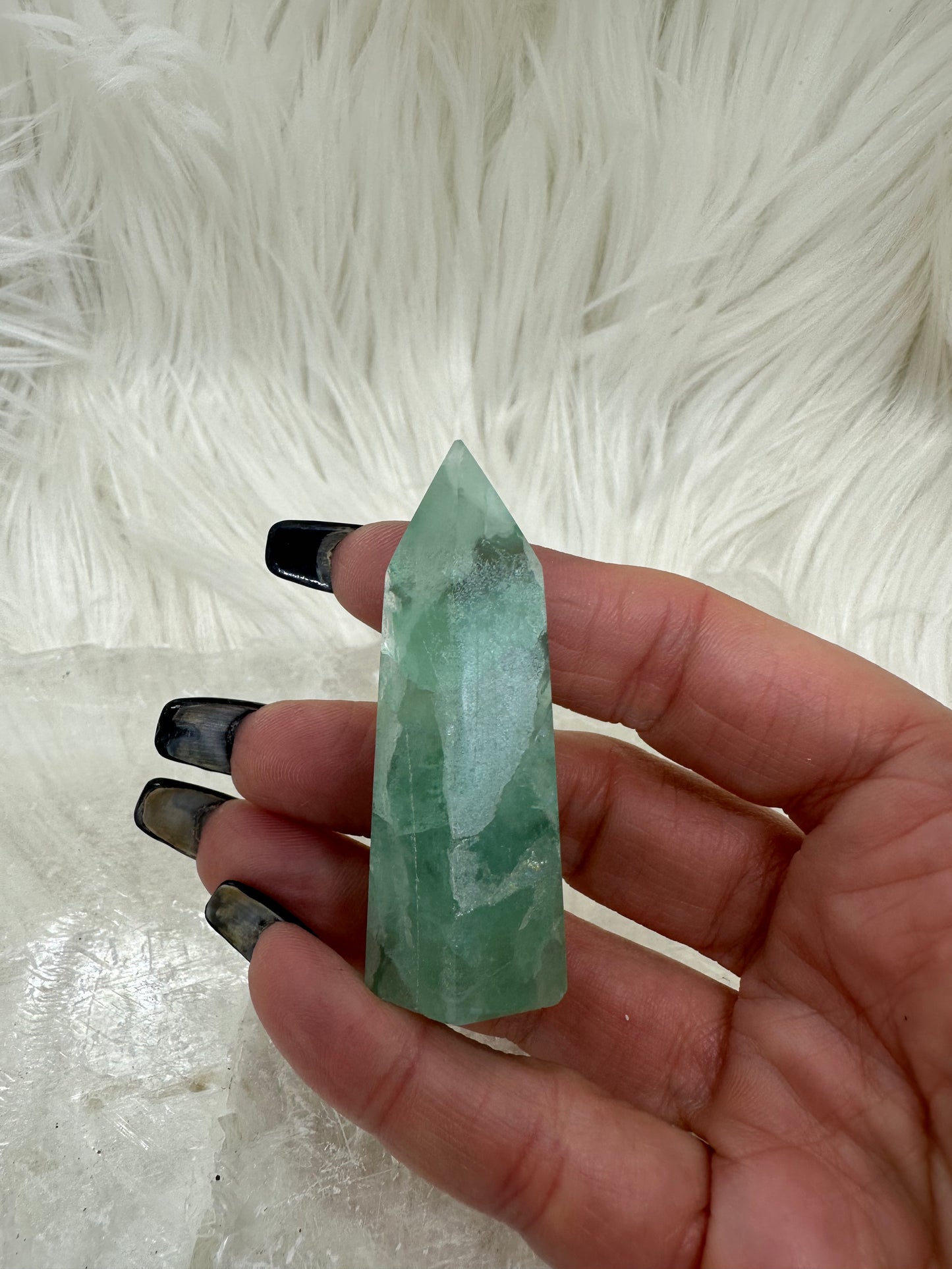 Green Fluorite Point