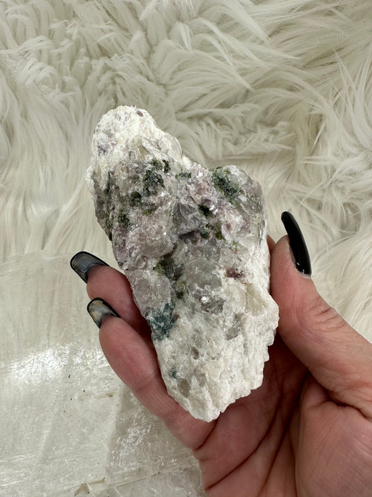 Lepidolite with Tourmaline