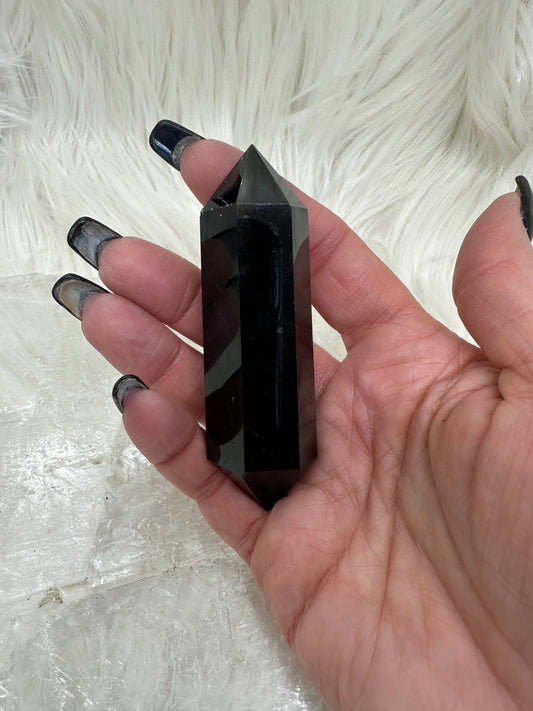 Black Agate Double Point