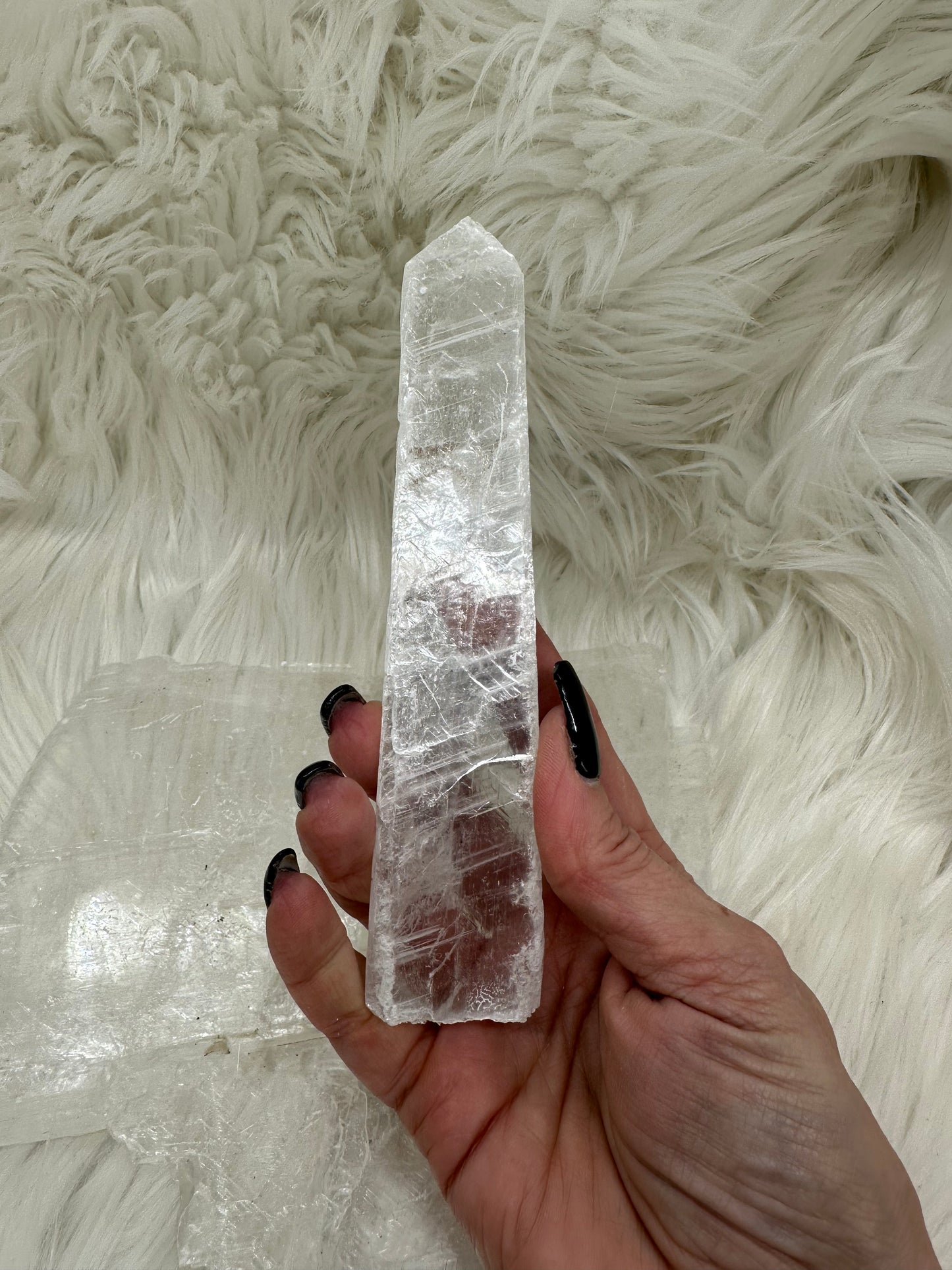 Selenite Flat Point