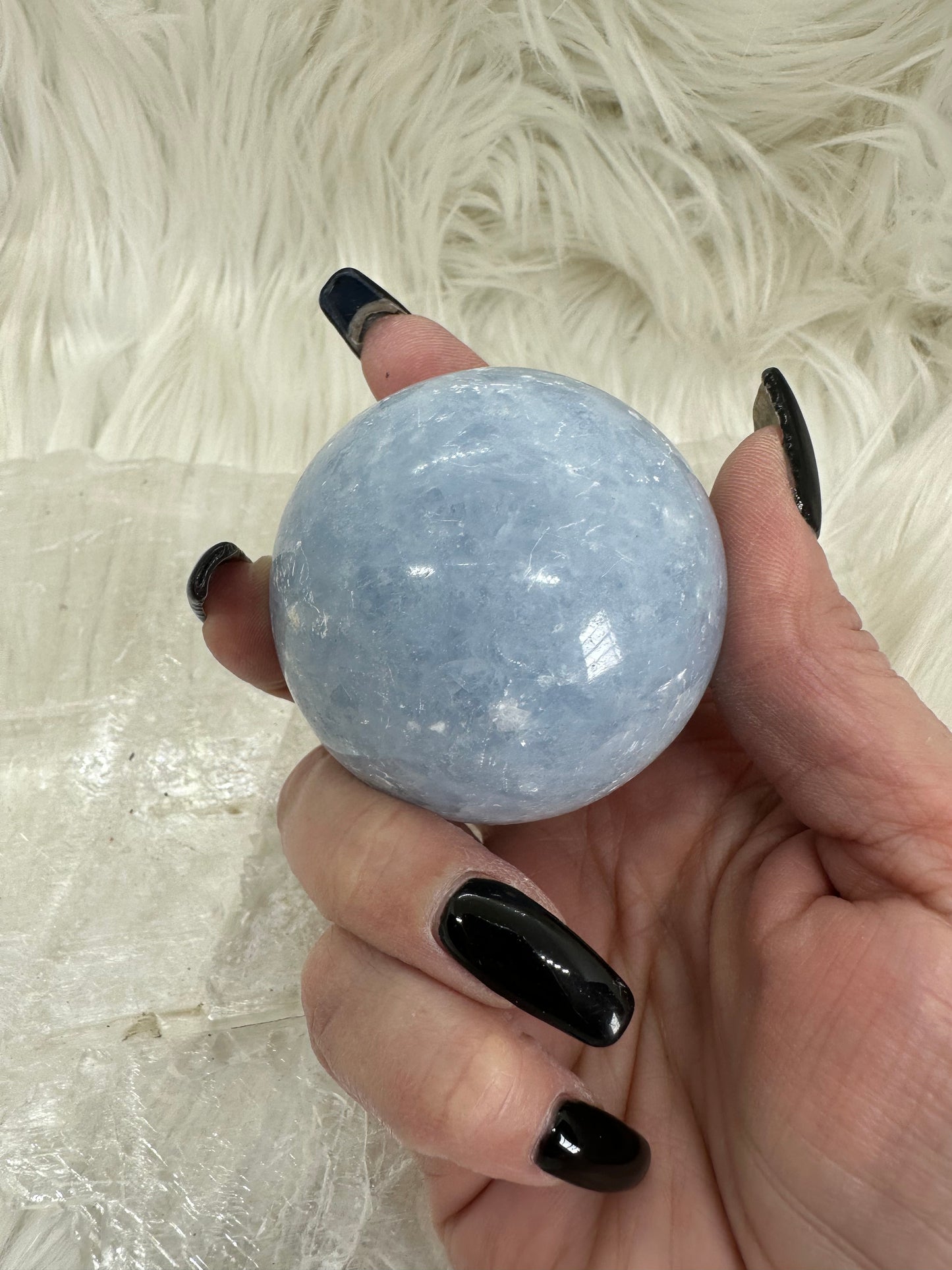 Blue Calcite Sphere